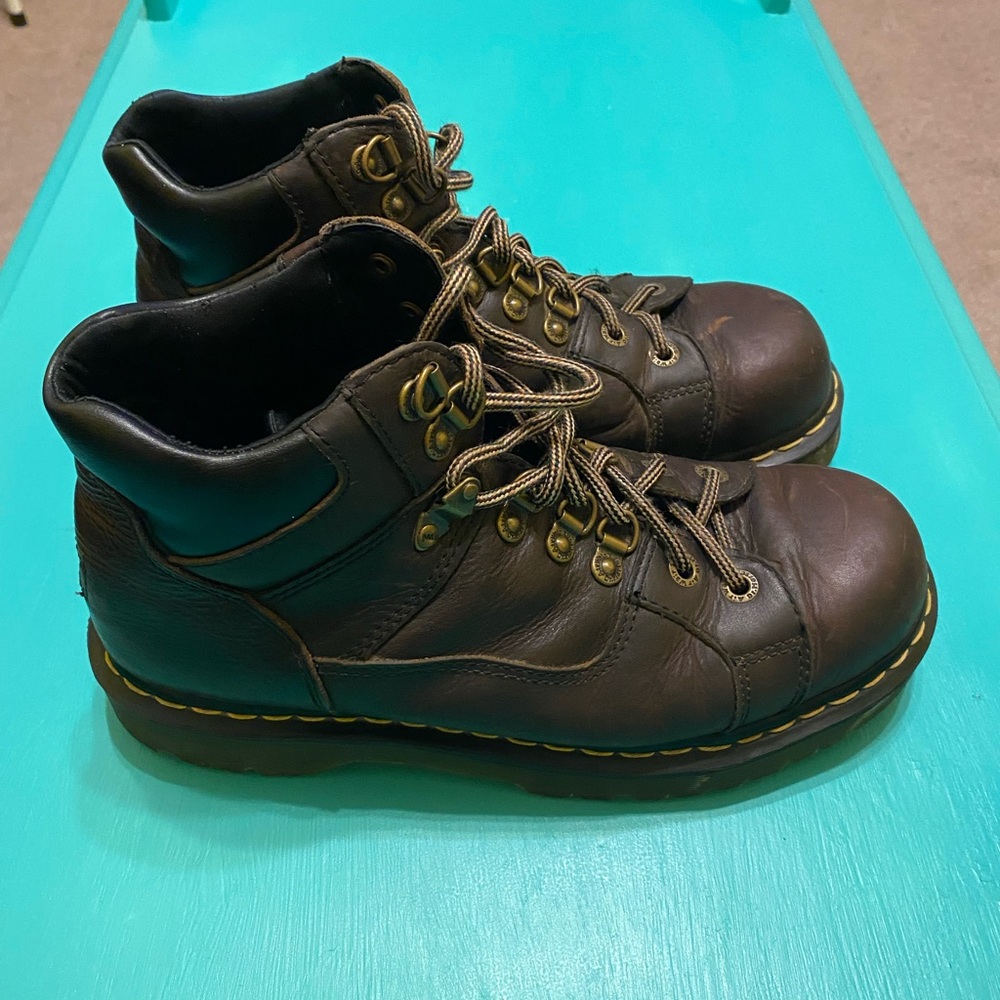 Dr. Martens Chocolate Leather Lace-Up Boots